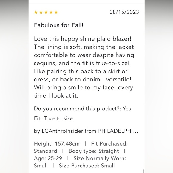 🌟SOLD ⭐️ Anthropologie NWT Eva Franco Sequin Blazer size M. - Picture 8 of 16